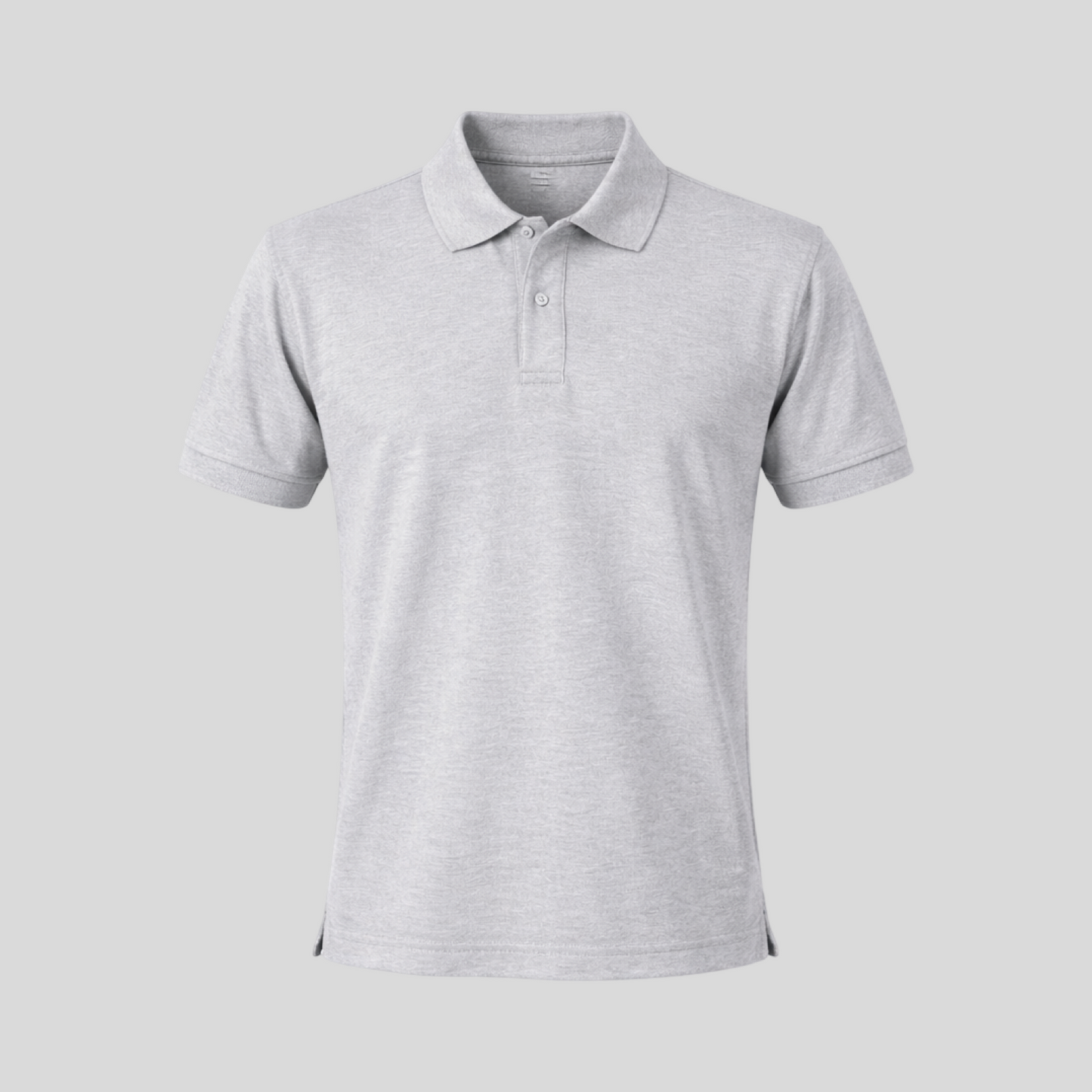 Heather Grey Polo Shirt