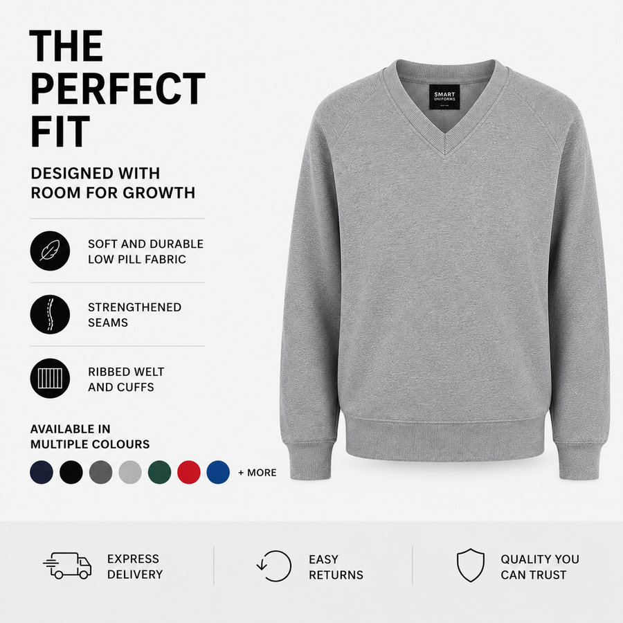 Plain V-Neck sweatshirts