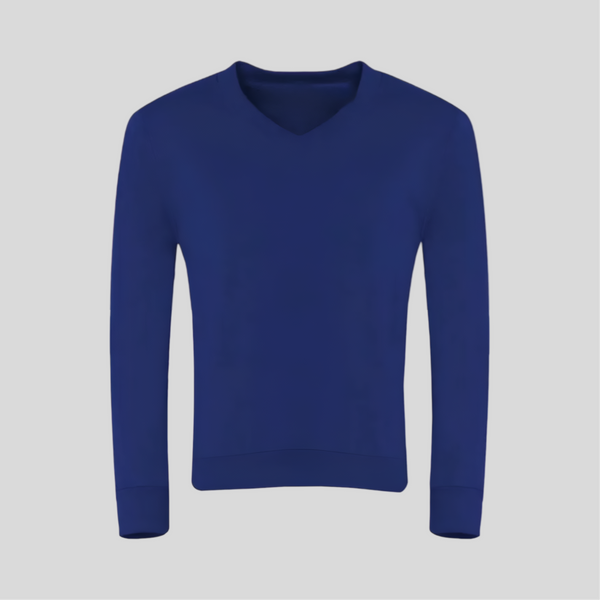 Dark Royal V-Neck Sweatshirt