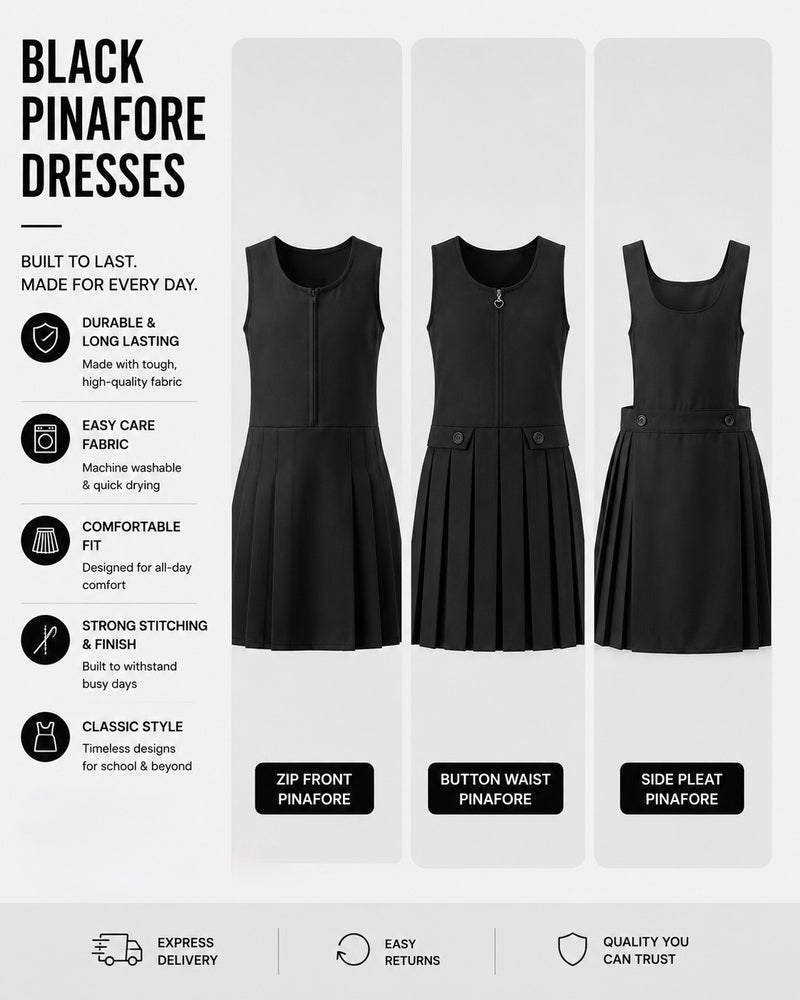 Black Pinafore Dresses (Pick which style)