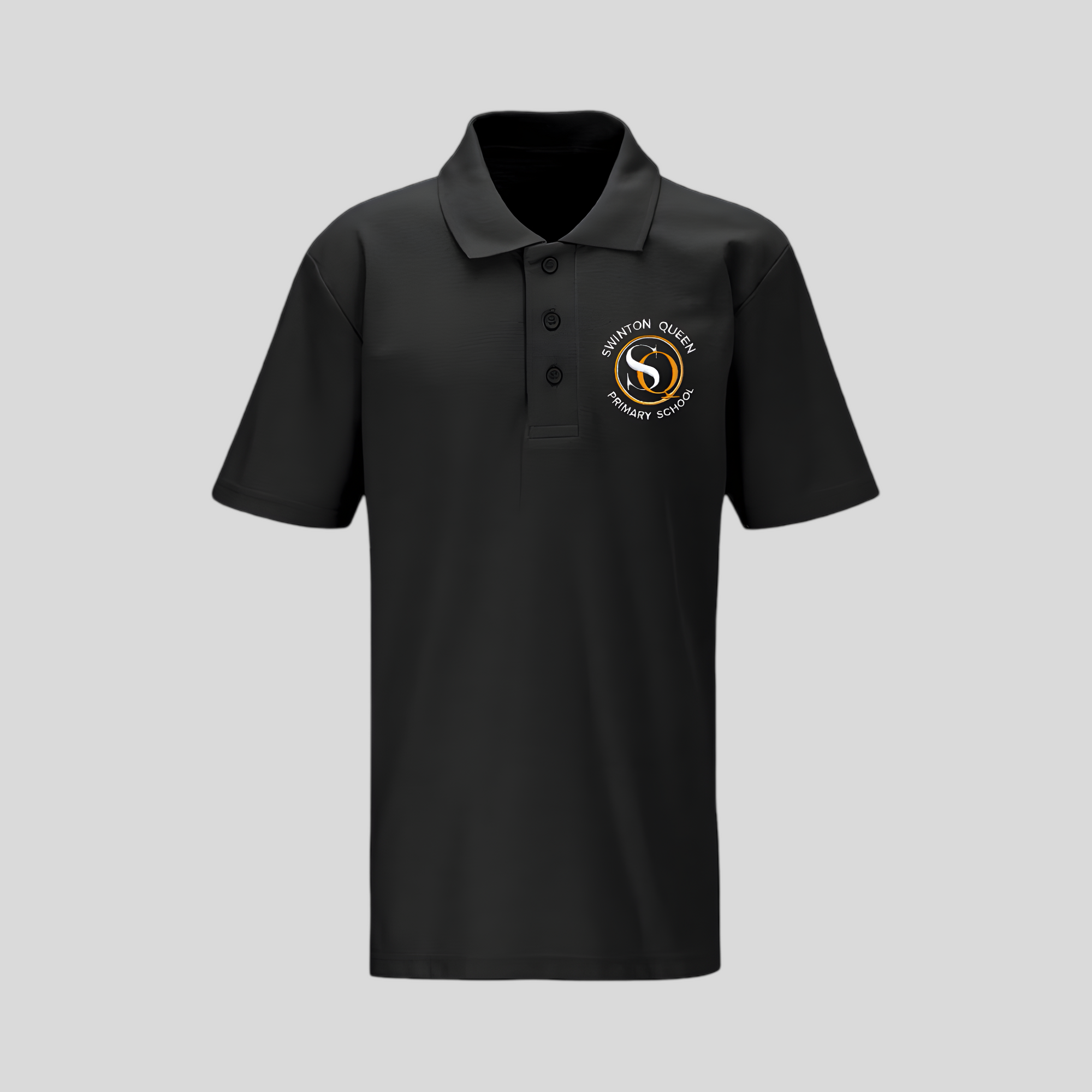 Swinton Queen Primary School Black Polo Shirt