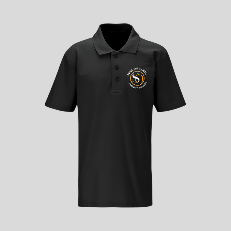 Swinton Queen Primary School Black Polo Shirt