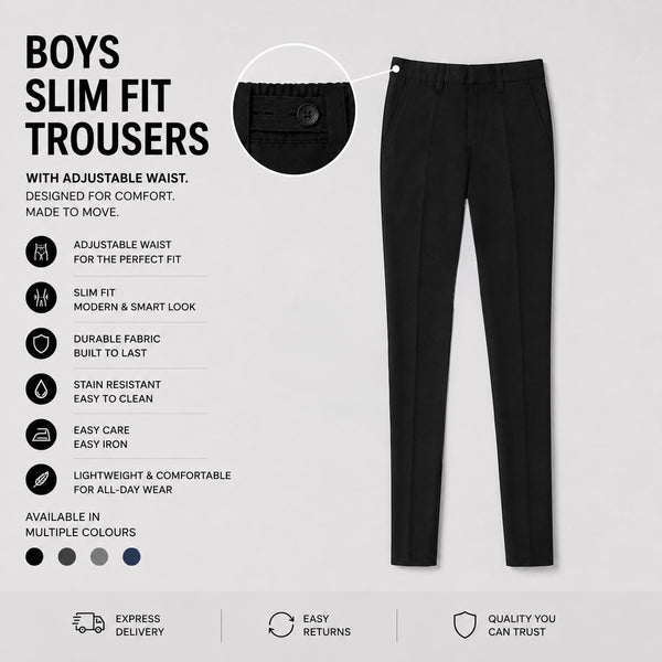 Boys Slim Trousers