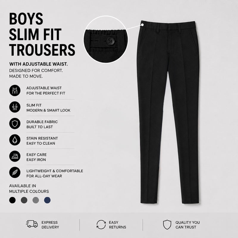 Boys Slim Trousers