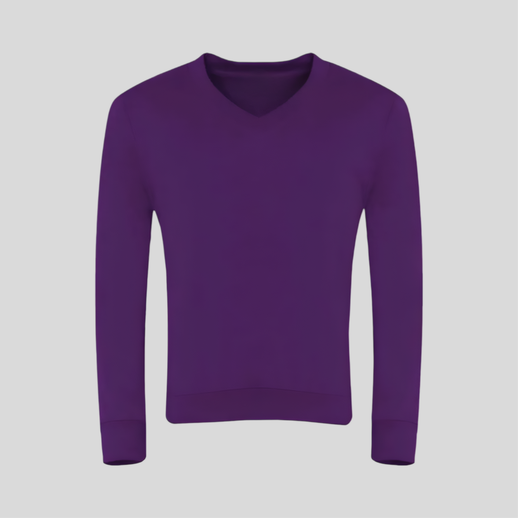 Purple V-Neck Sweatshirt