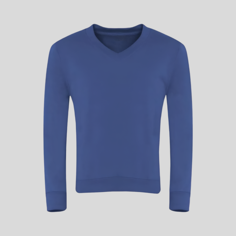 Light Royal V-Neck Sweatshirt