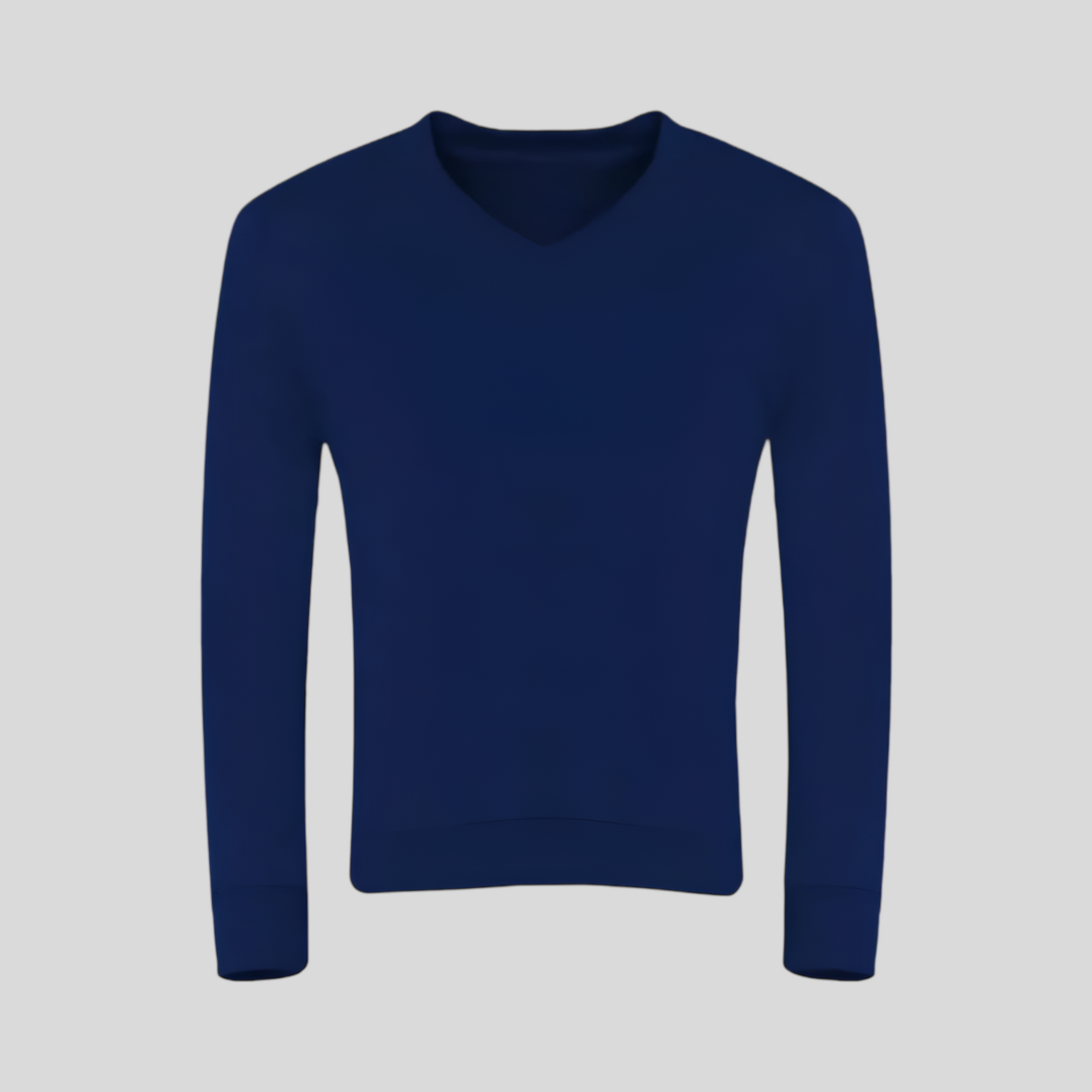 Navy V-Neck Sweatshirt