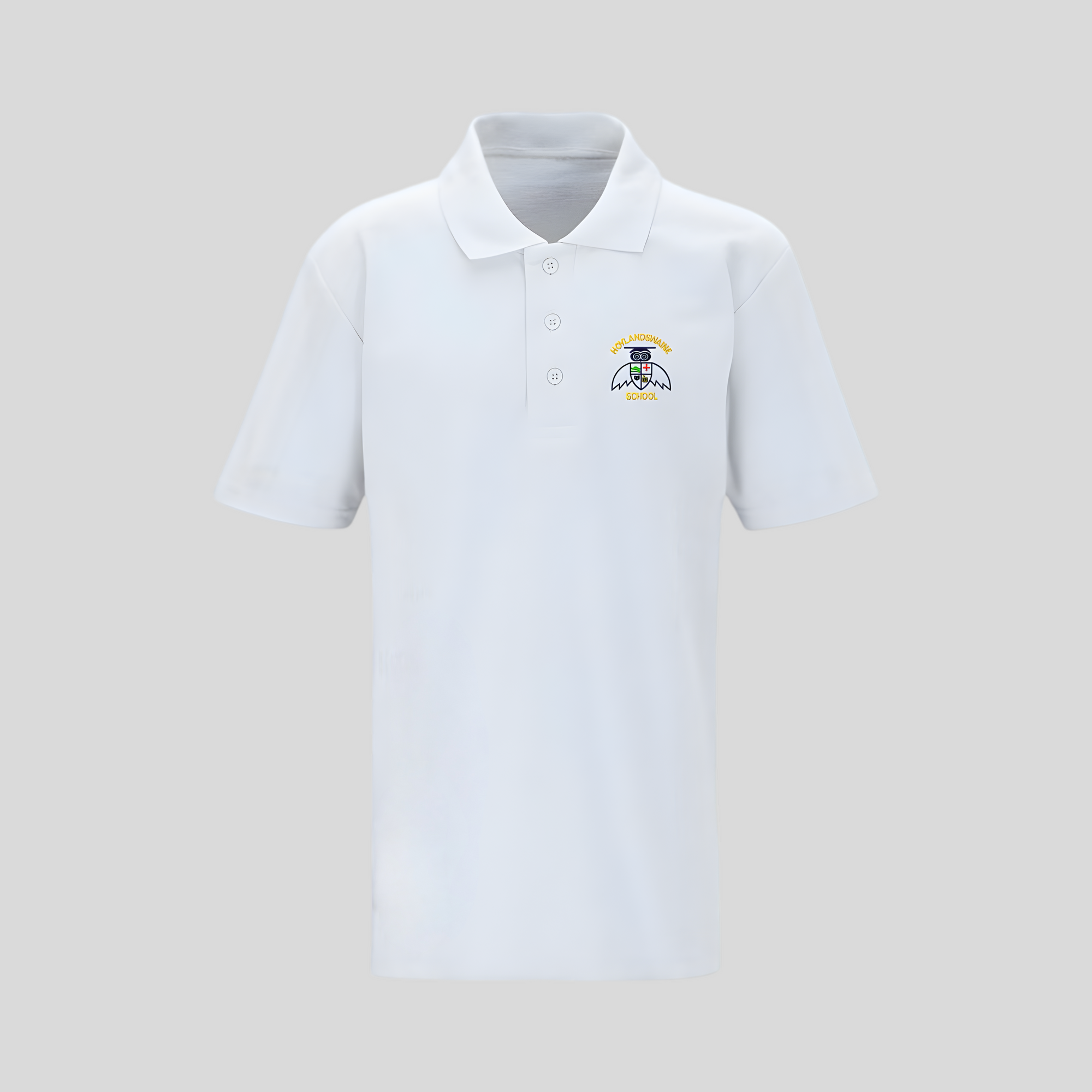 Hoylandwaine Primary White Polo Shirt