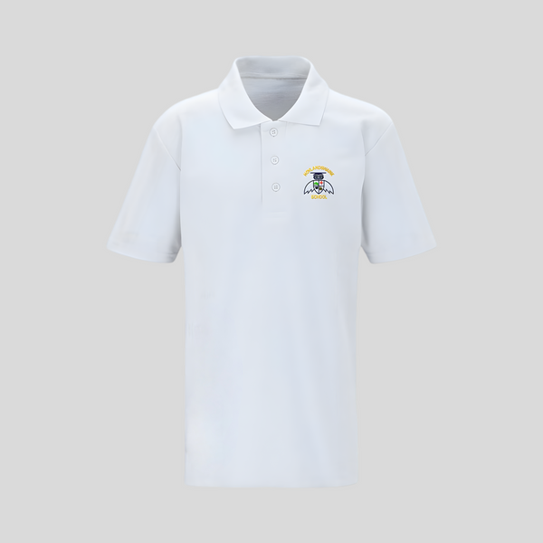 Hoylandswaine Primary White Polo Shirt