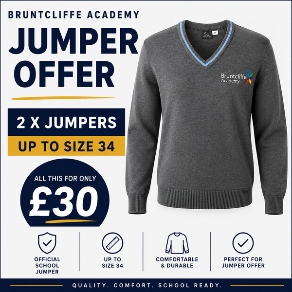 2 X Bruntcliffe Academy Jumper Up To Size 34