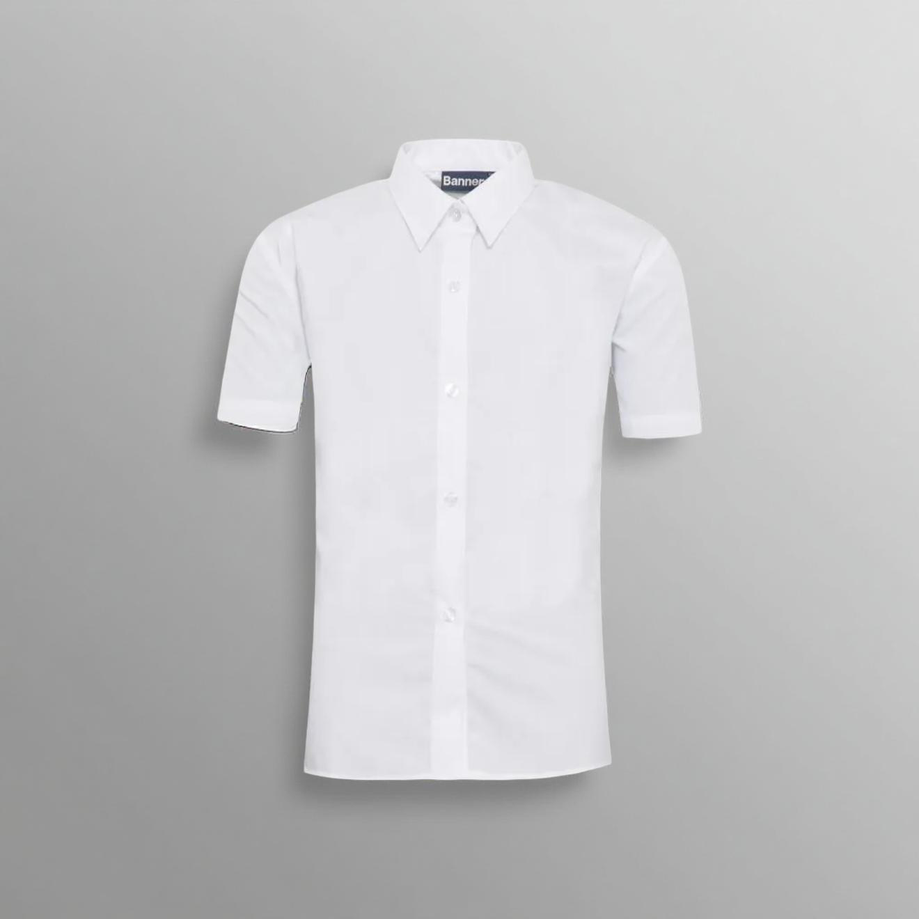 Plain Boys White Shirts (Twin Pack)