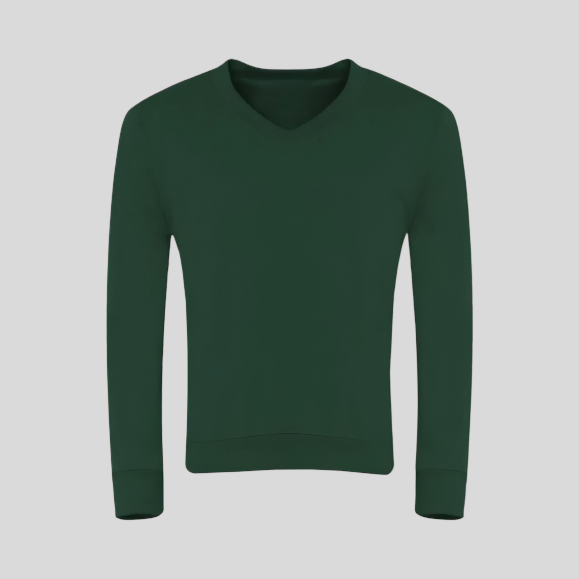Bottle Green V-Neck Sweatshirt