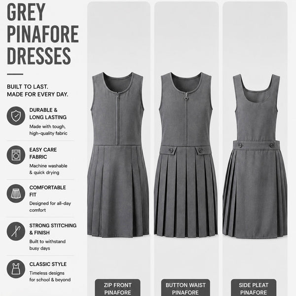 Grey Pinafore Dresses (Pick which style)