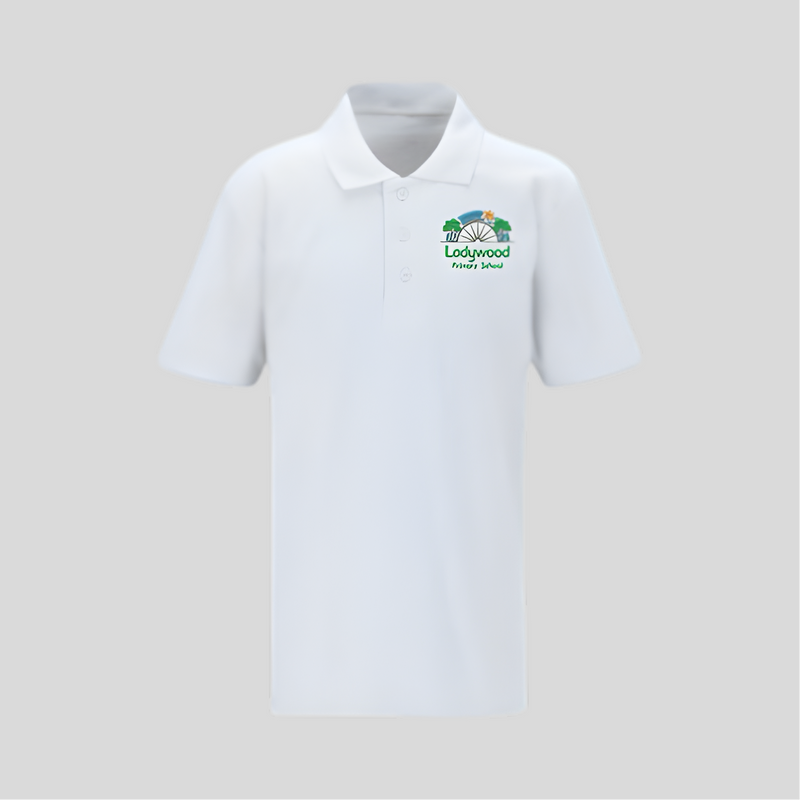Ladywood Primary School White Polo Shirt