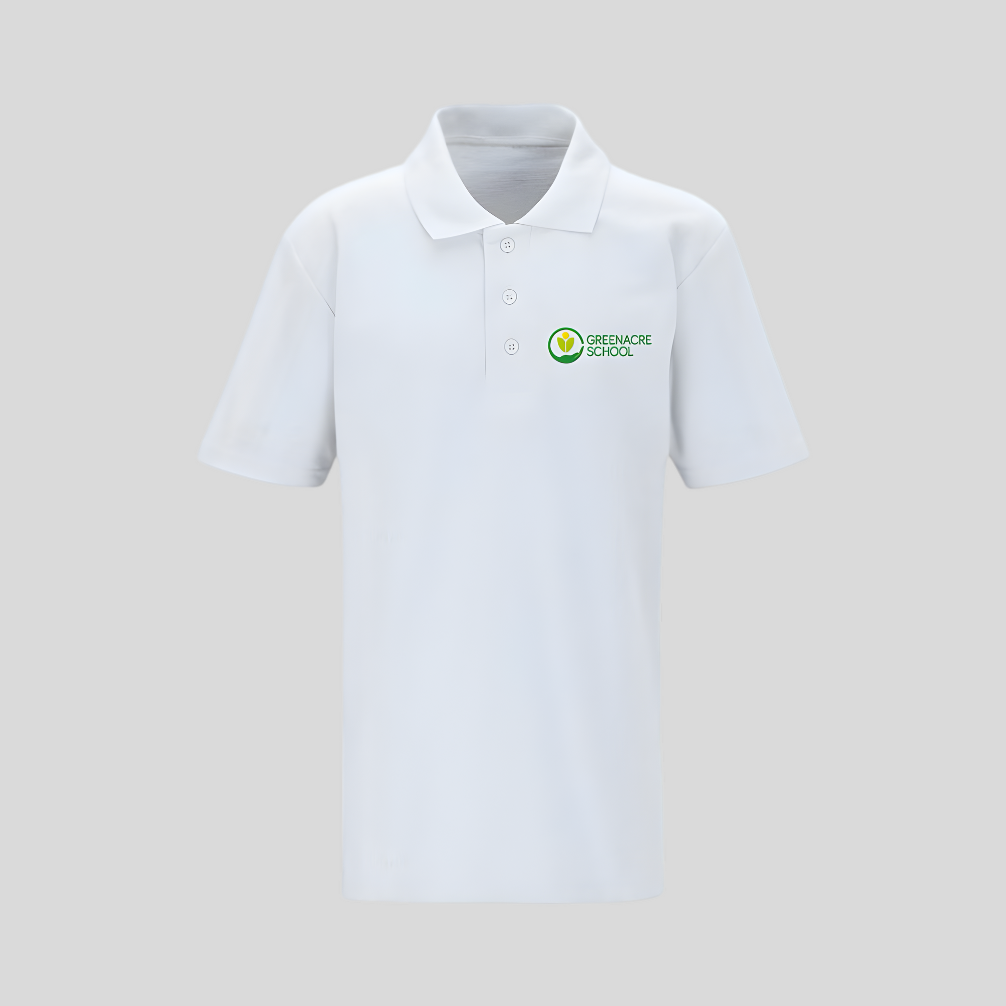Greenacre School White Polo Shirt