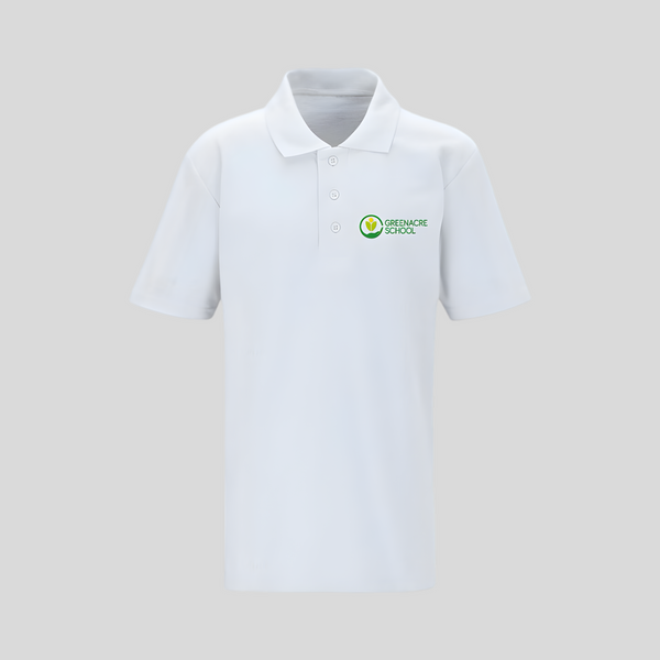 Greenacre School White Polo Shirt