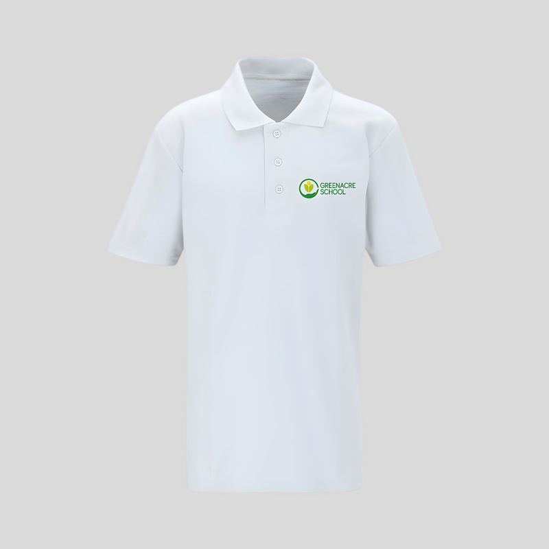 Greenacre School White Polo Shirt