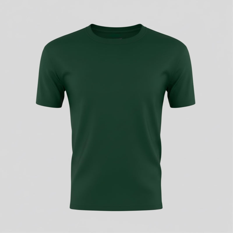 Plain Bottle Green T-Shirt