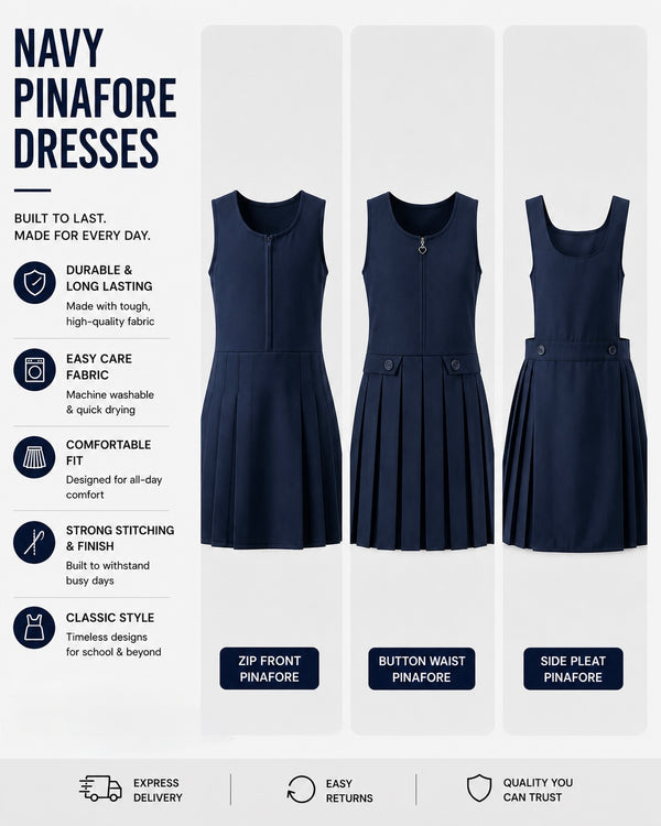 Navy Pinafore Dresses (Pick which style)