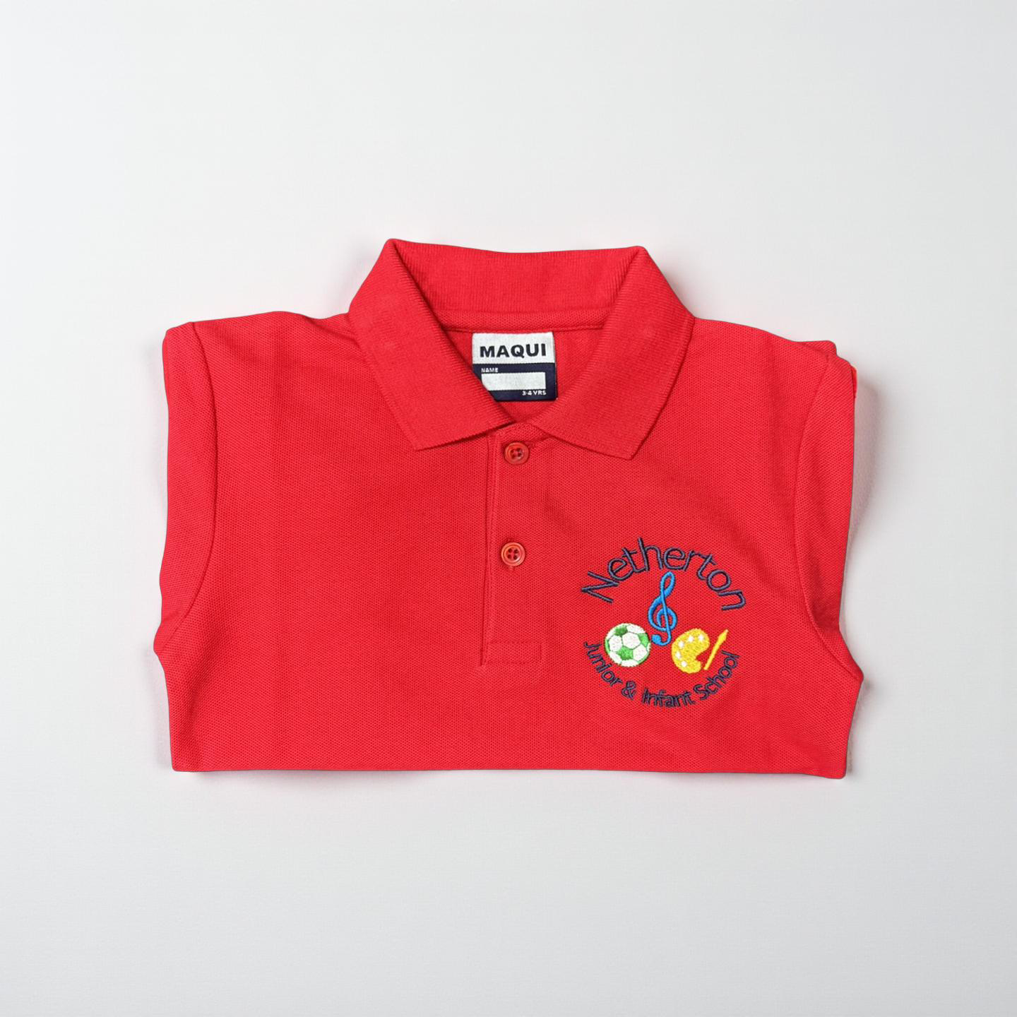 Netherton Junior & Infant School Red Polo Shirt