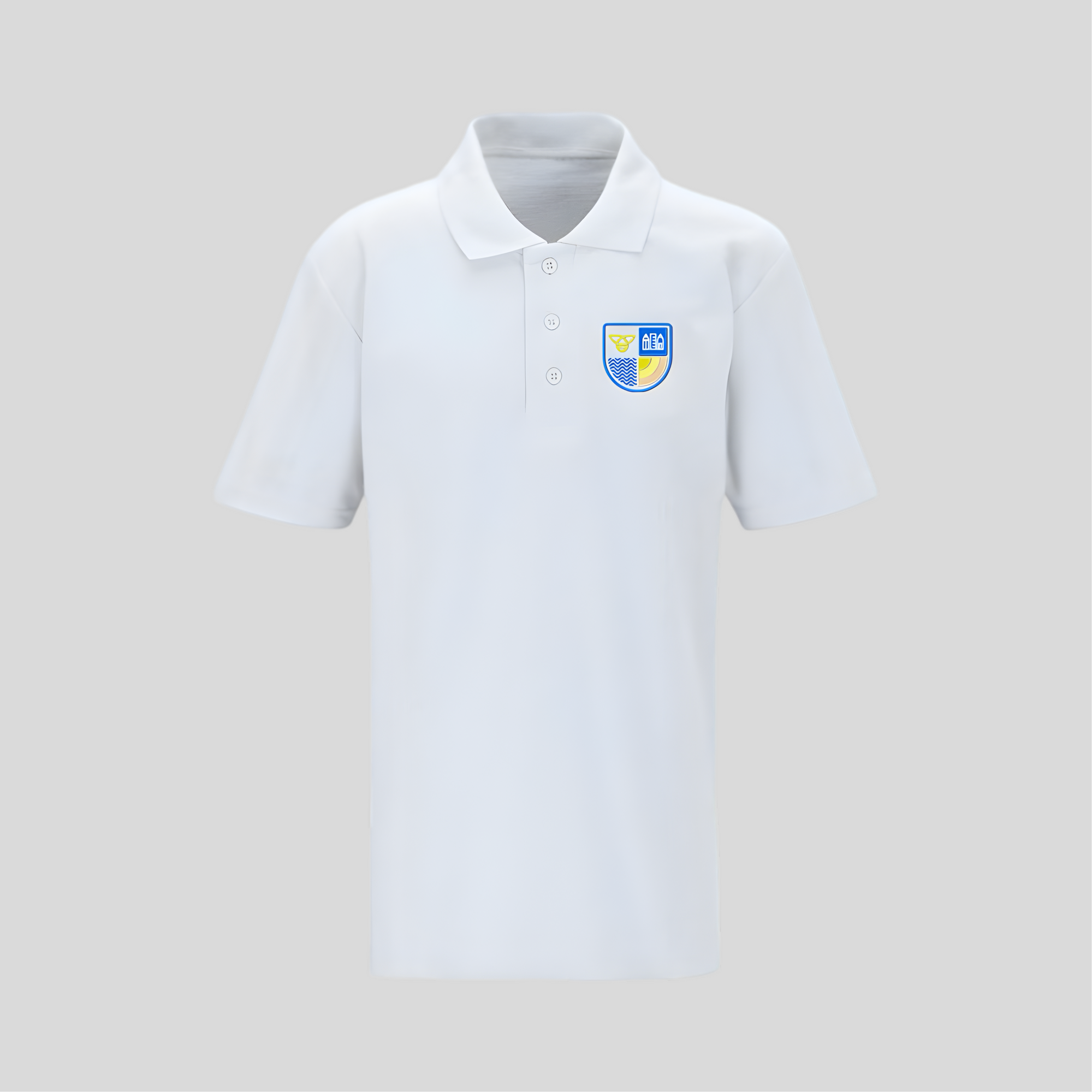 Jump J and I School White Polo Shirt