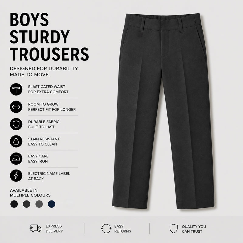 Boys Sturdy Trousers