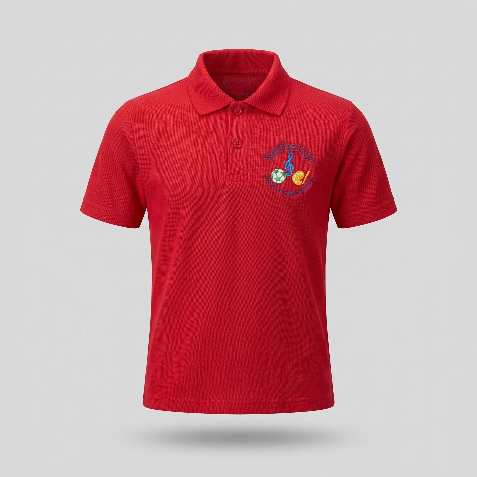 Netherton Junior & Infant School Red Polo Shirt