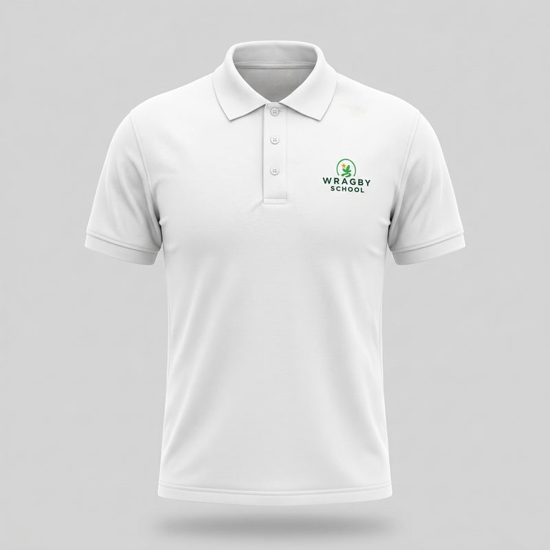 Wragby School White Polo Shirt