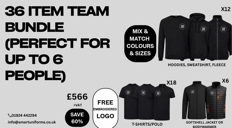 36 ITEM TEAM BUNDLE (PERFECT FOR A TEAM UP TO 6 PEOPLE)