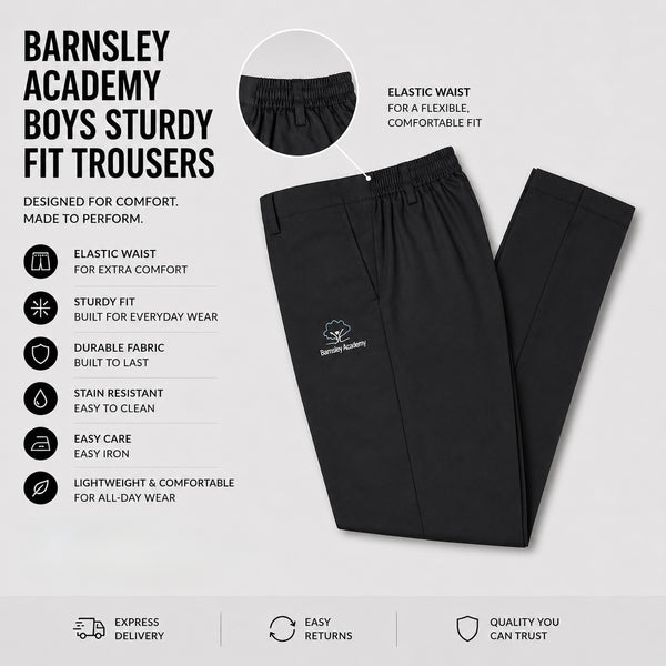 Barnsley Academy Boys Sturdy Fit Trousers