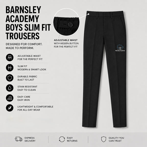 Barnsley Academy Boys Slim Fit Trousers
