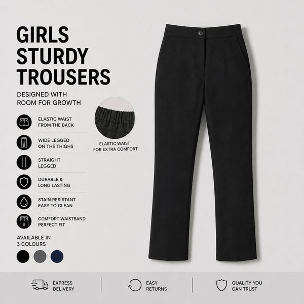 Girls Sturdy Trousers