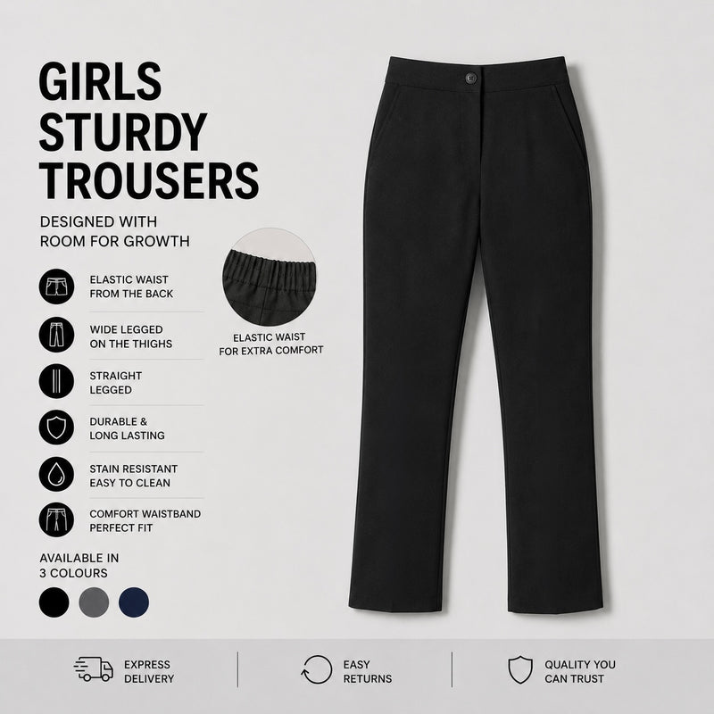 Girls Sturdy Trousers