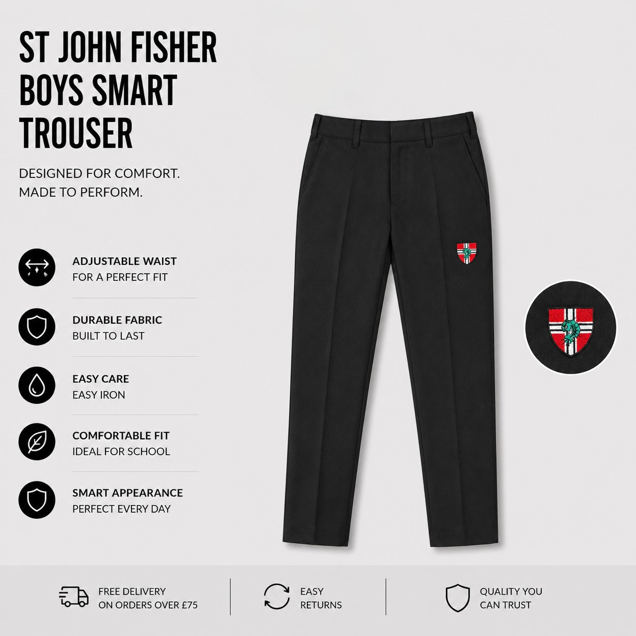 St John Fisher Boys Smart Trouser
