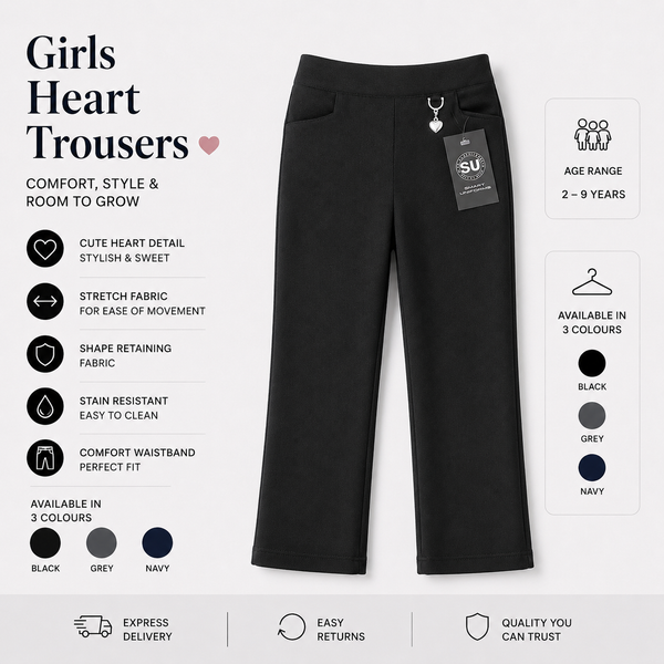 Girls Heart Trousers