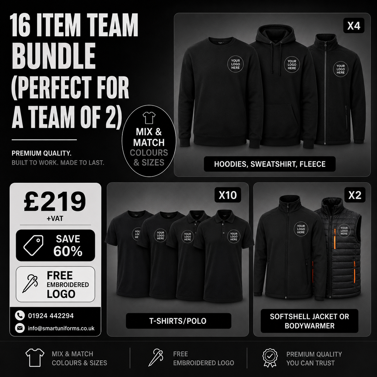 16 ITEM TEAM BUNDLE (PERFECT FOR A TEAM OF 2)