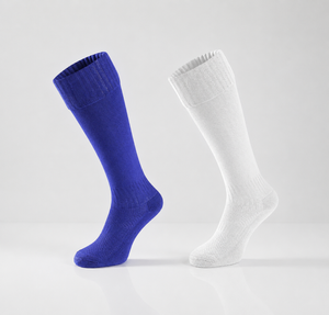 2 X Woodkirk Academy P.E Socks Blue&White