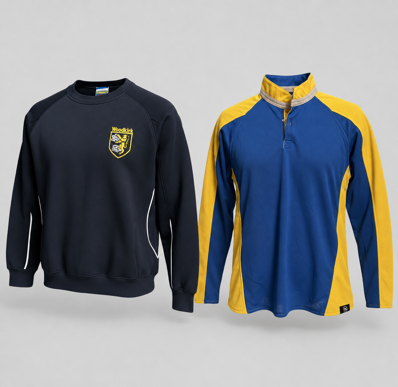 1 X Woodkirk Academy Rugby Top (Boy) OR Sweatshirt (Girl)