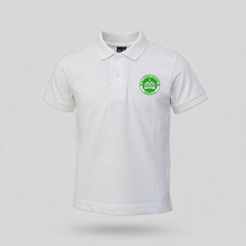Darfield All Saints Academy White Polo Shirt