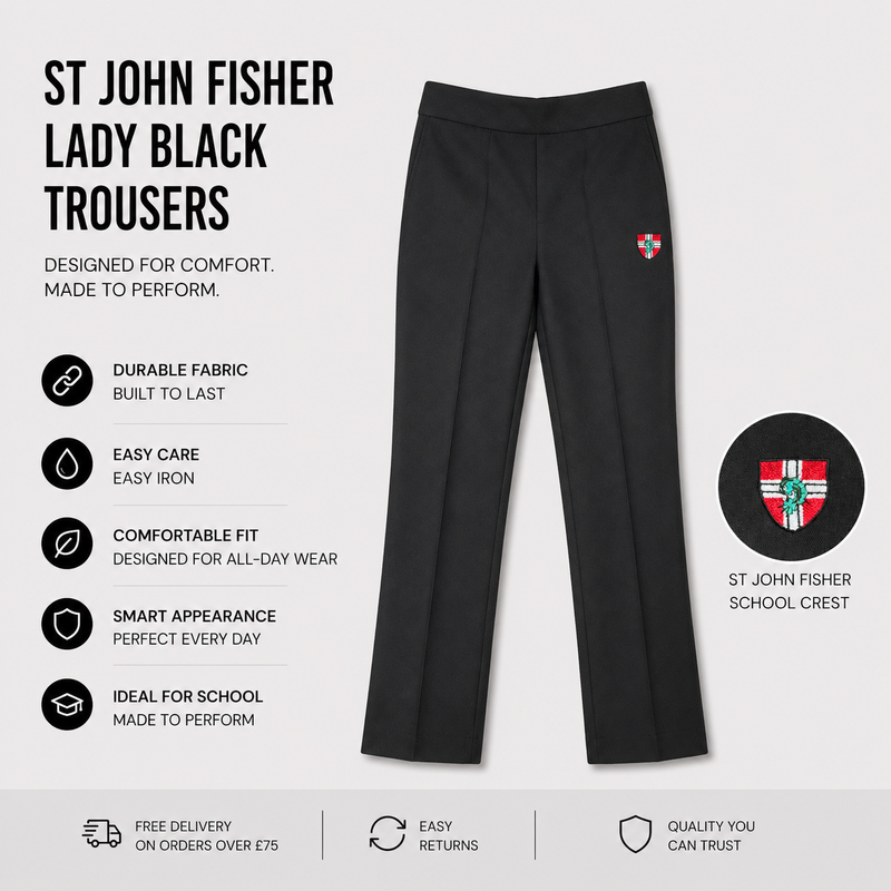 St John Fisher Lady Black Trousers