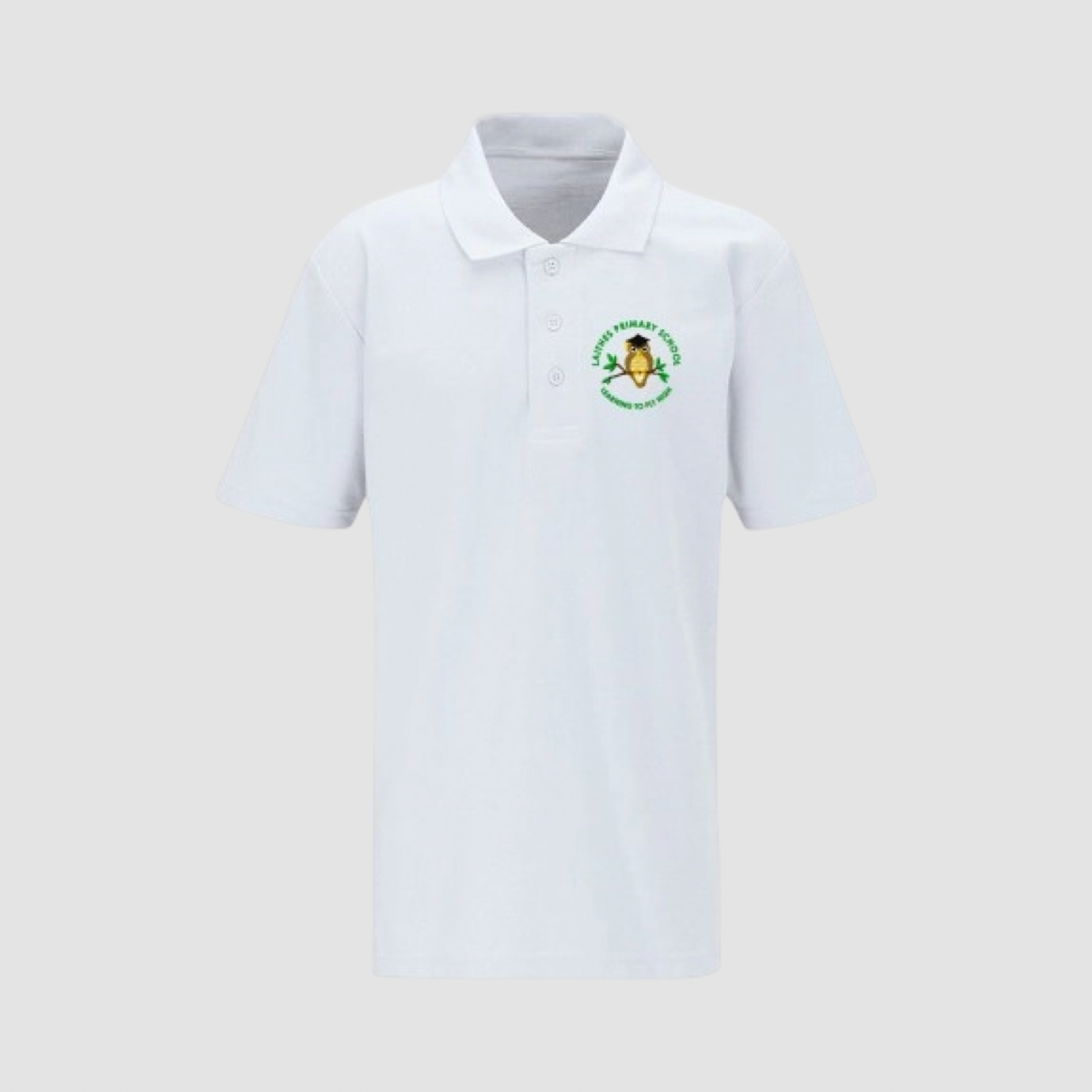 Laithes Primary School White Polo Shirt