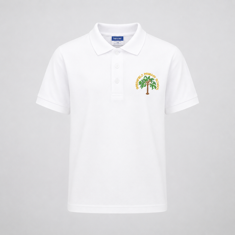 Greenfield Primary School White Polo Shirt