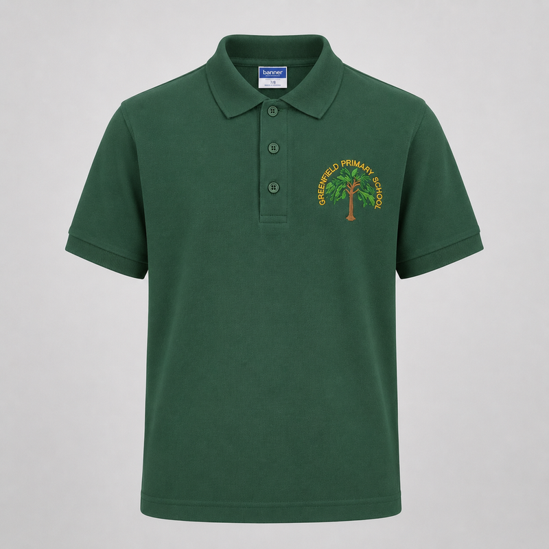 Greenfield Primary School Green Polo Shirt