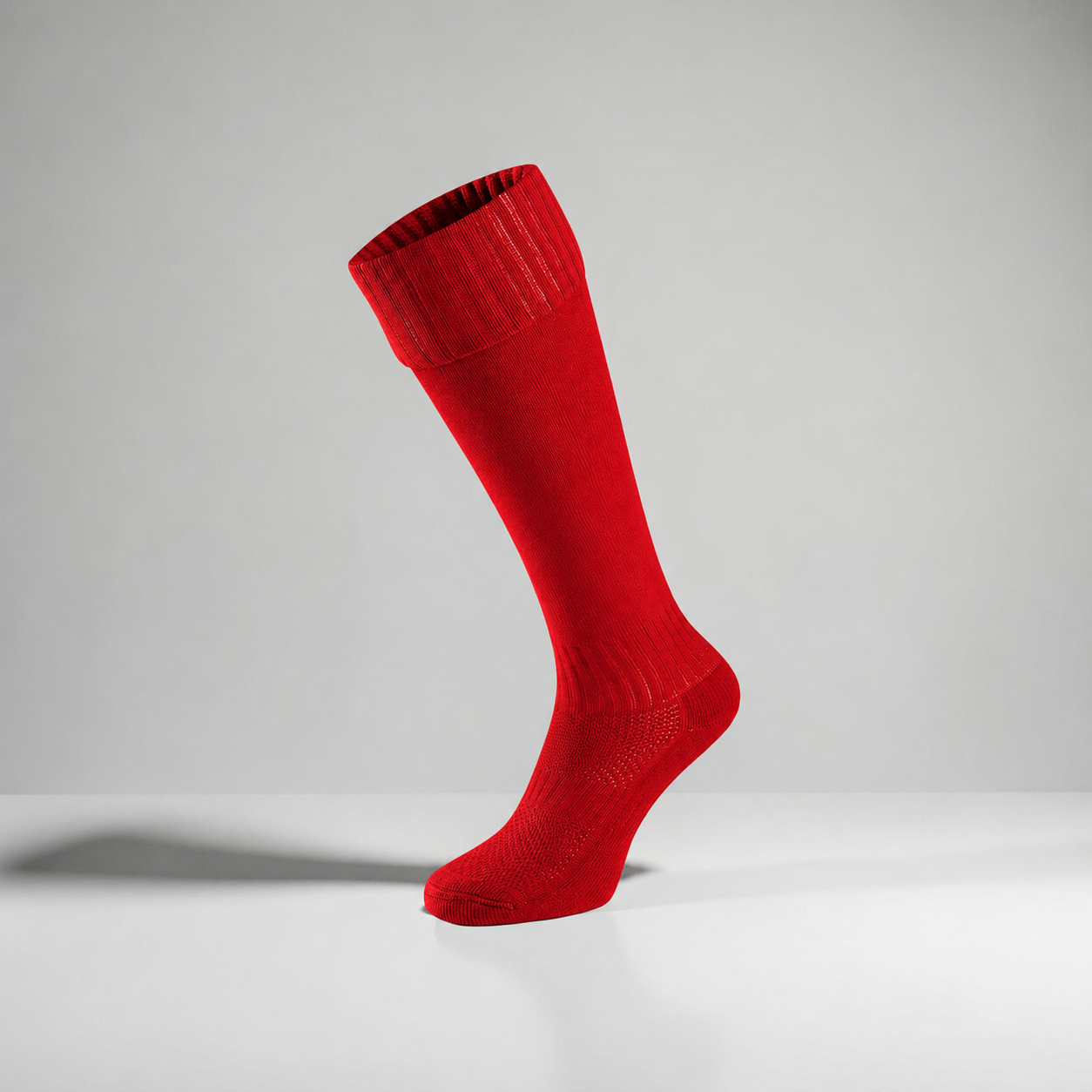 Red Plain P.E Socks