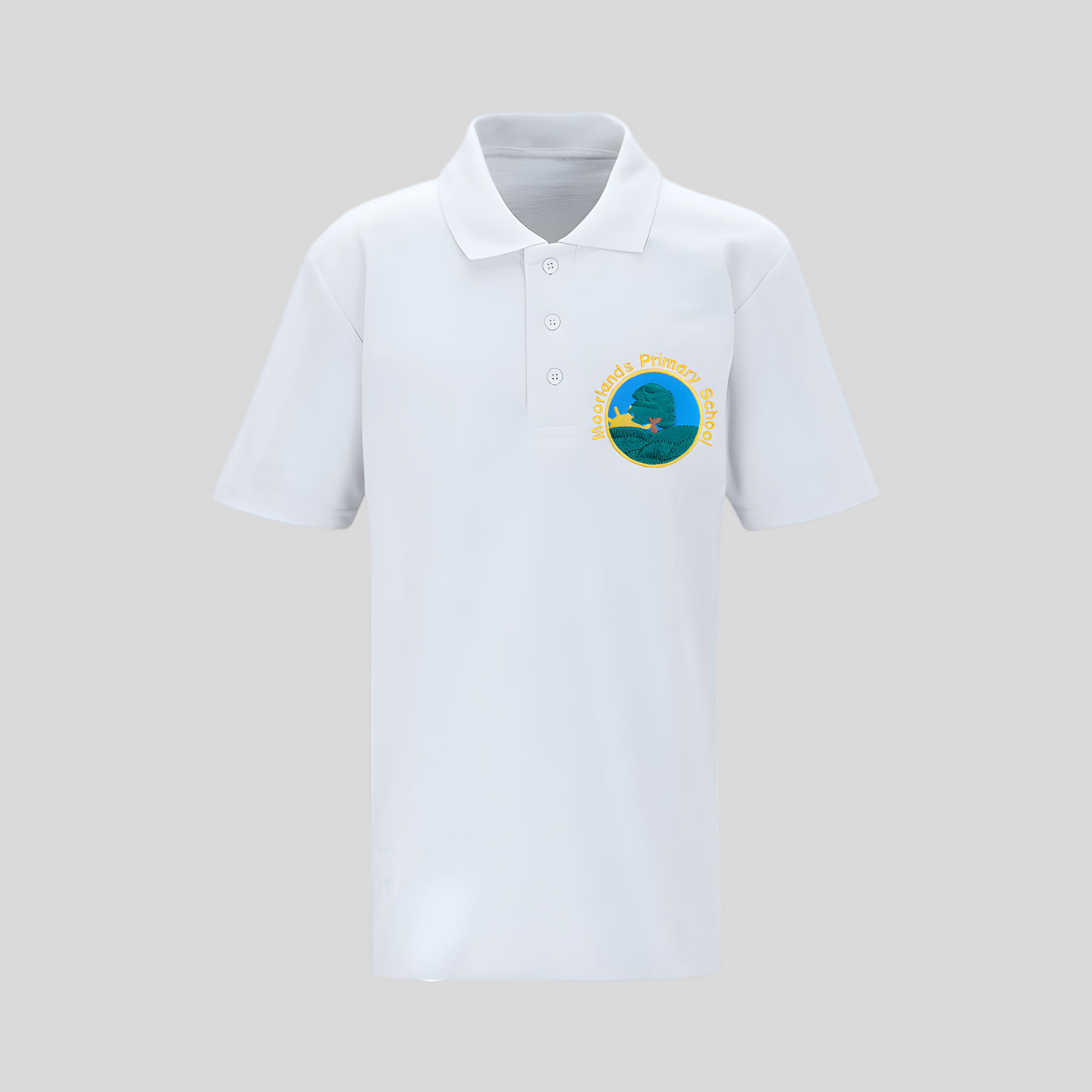 Moorlands Primary School White Polo shirt