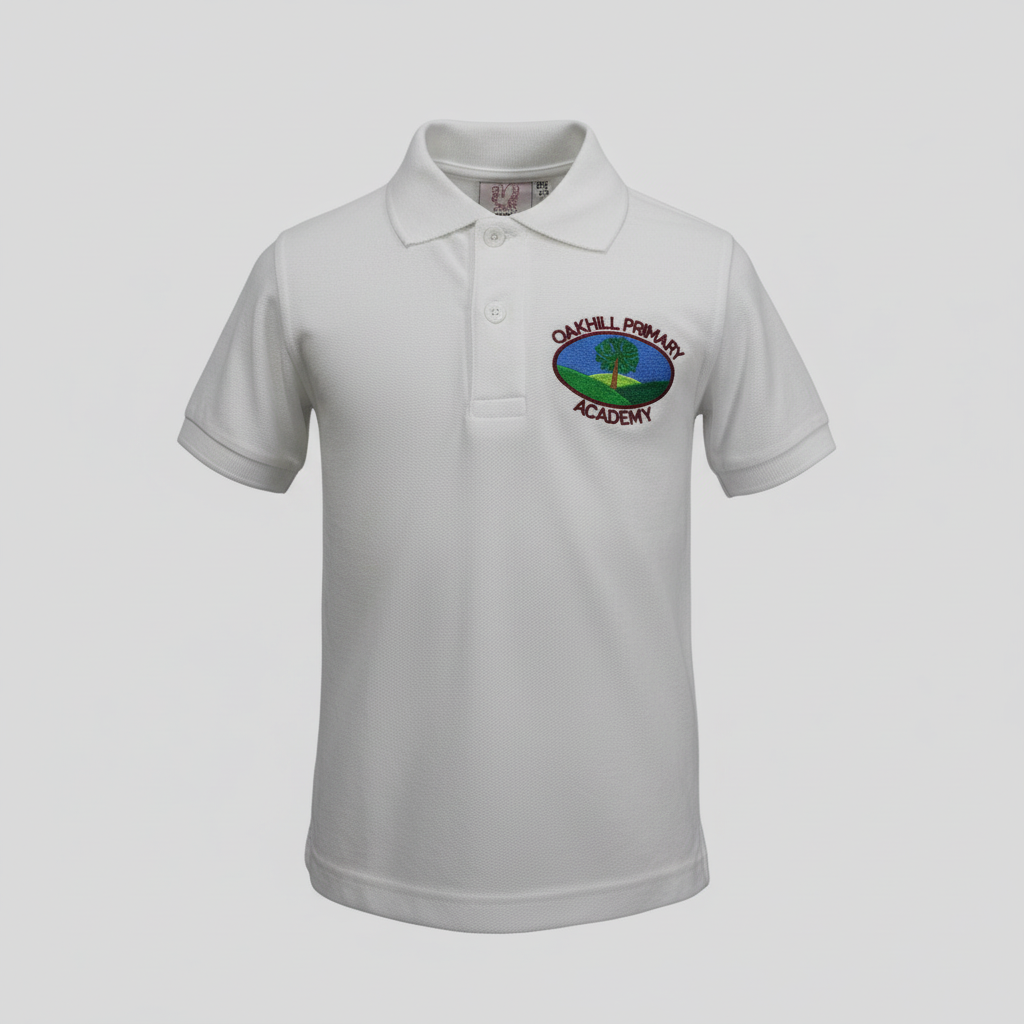 Oakhill Primary Academy White Polo Shirt