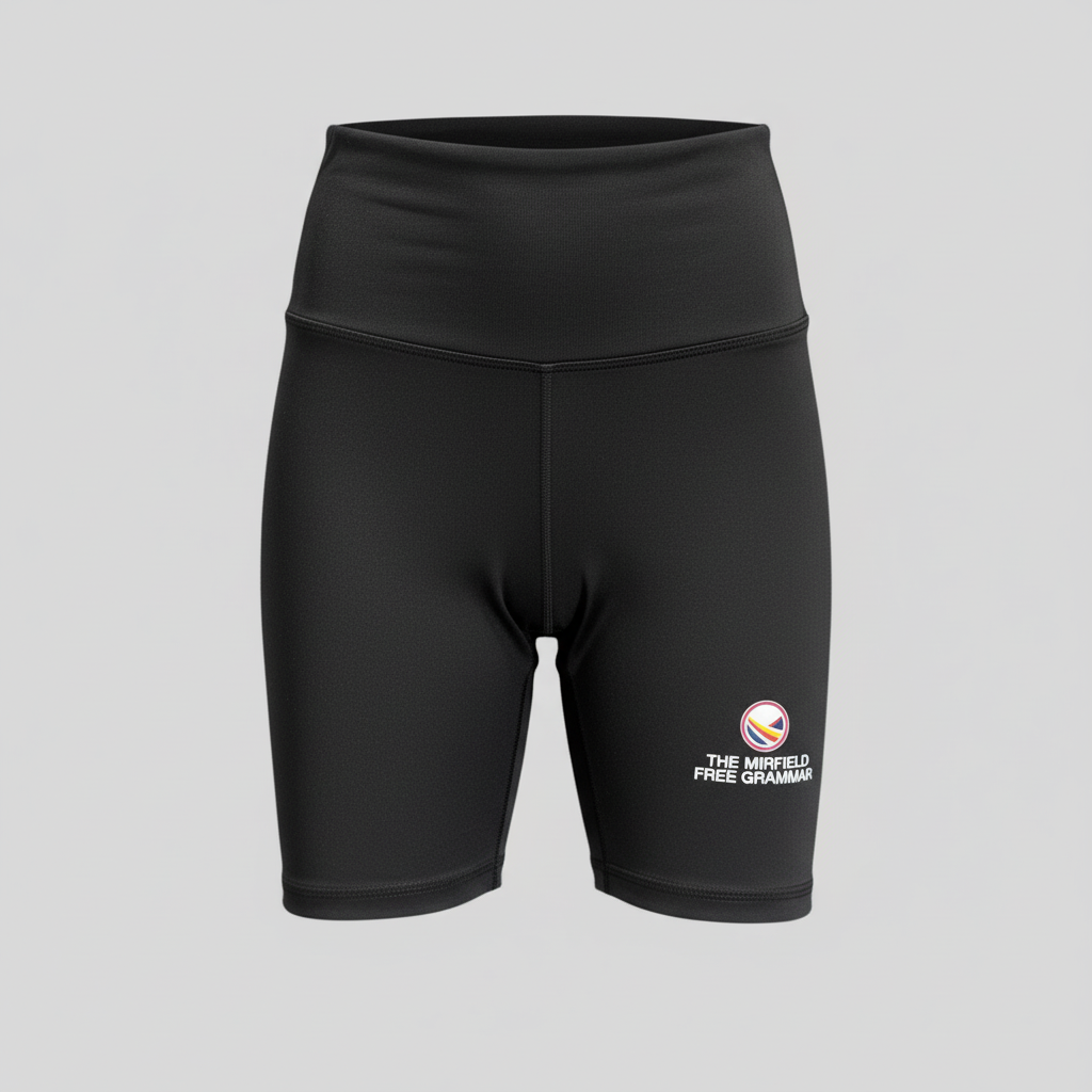 New The Mirfield Free Grammar Lycra (Girls) P.E Shorts