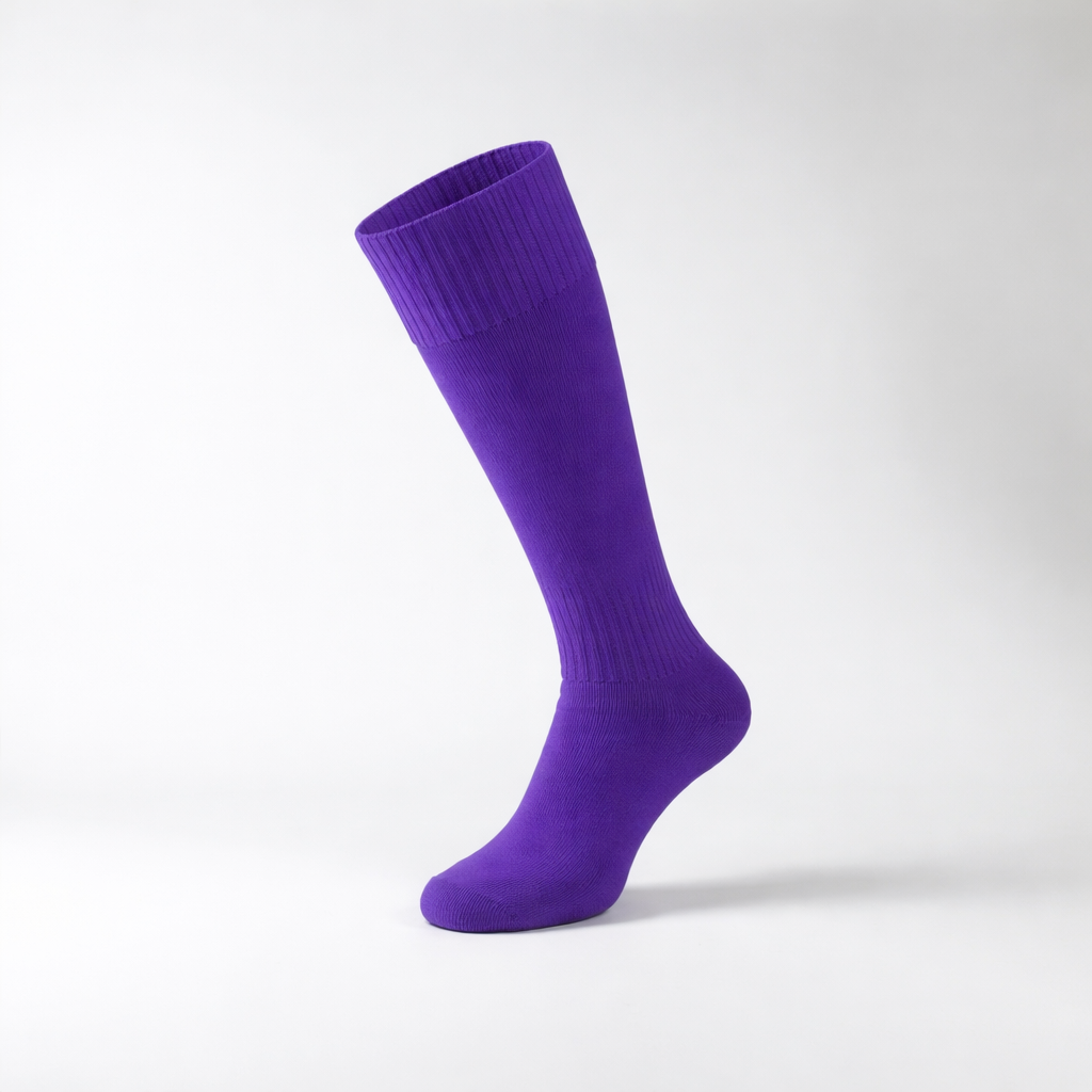 Salendine Nook Sports Socks Plain Purple