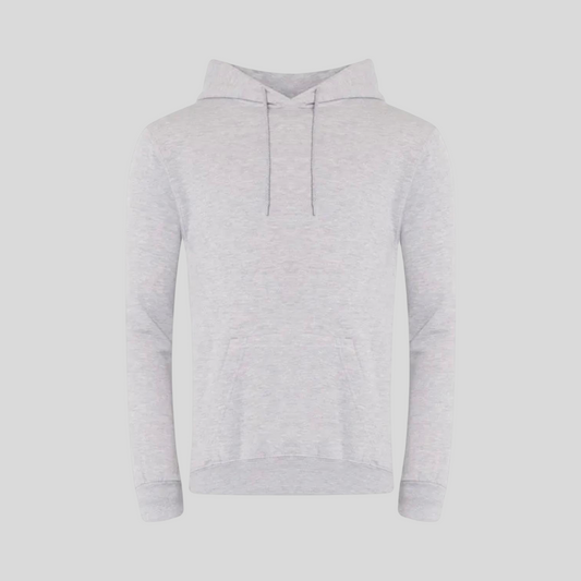 Plain Heather Grey Hoodie