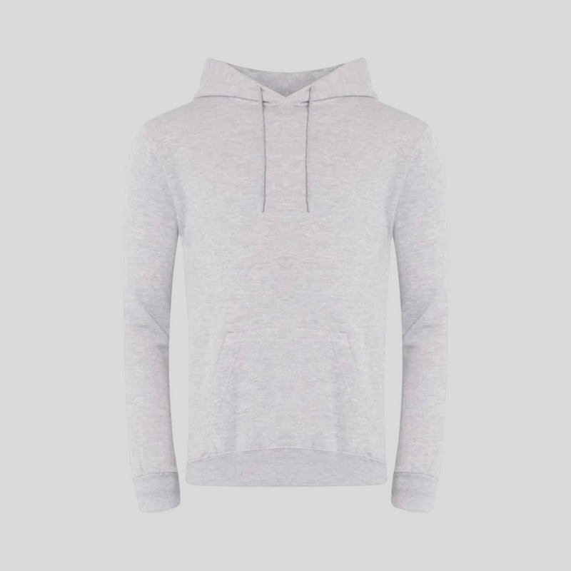 Plain Heather Grey Hoodie